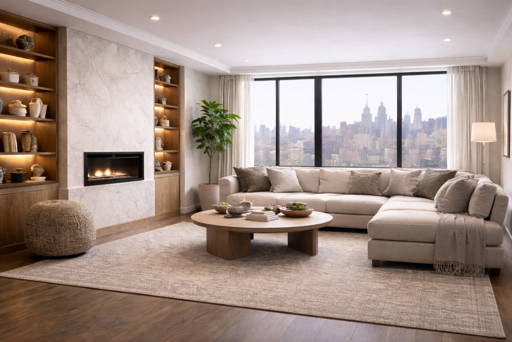 elegant nyc apartment living room