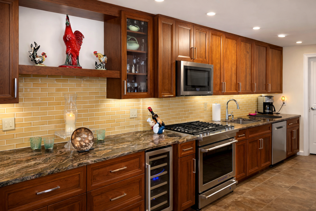 inviting kitchen with decorative touches